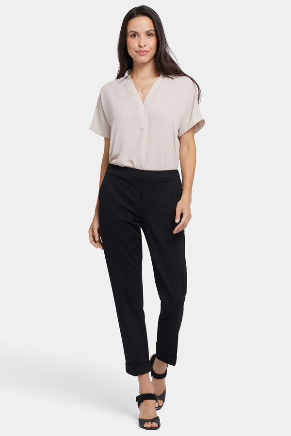 Nydj Cassidy Ankle Pull-On Trouser Pants In Petite
