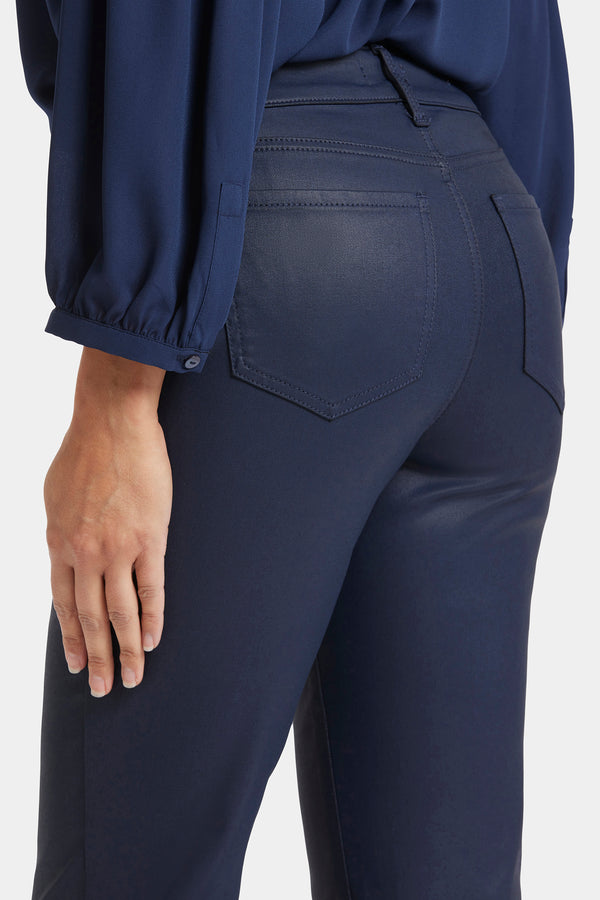 nydj Coated Marilyn Straight Jeans