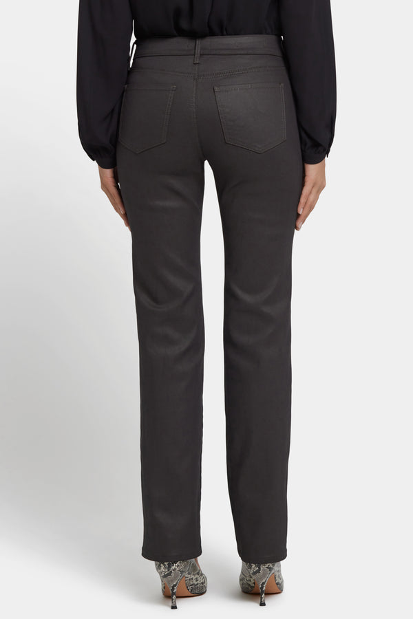 Nydj Coated Marilyn Straight Jeans