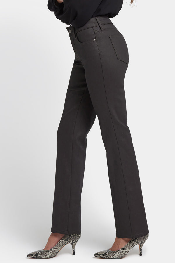 nydj Coated Marilyn Straight Jeans