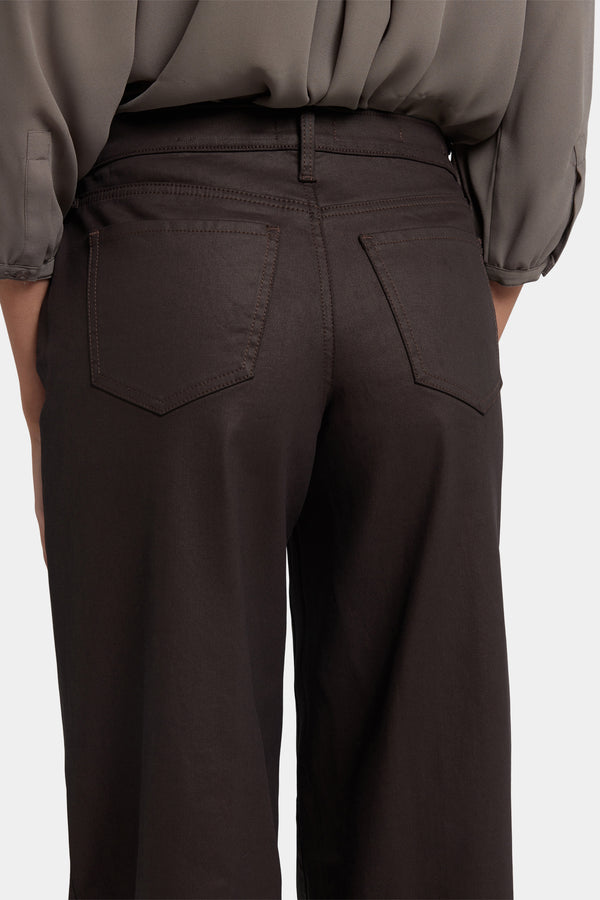 Nydj Coated Teresa Wide Leg Jeans