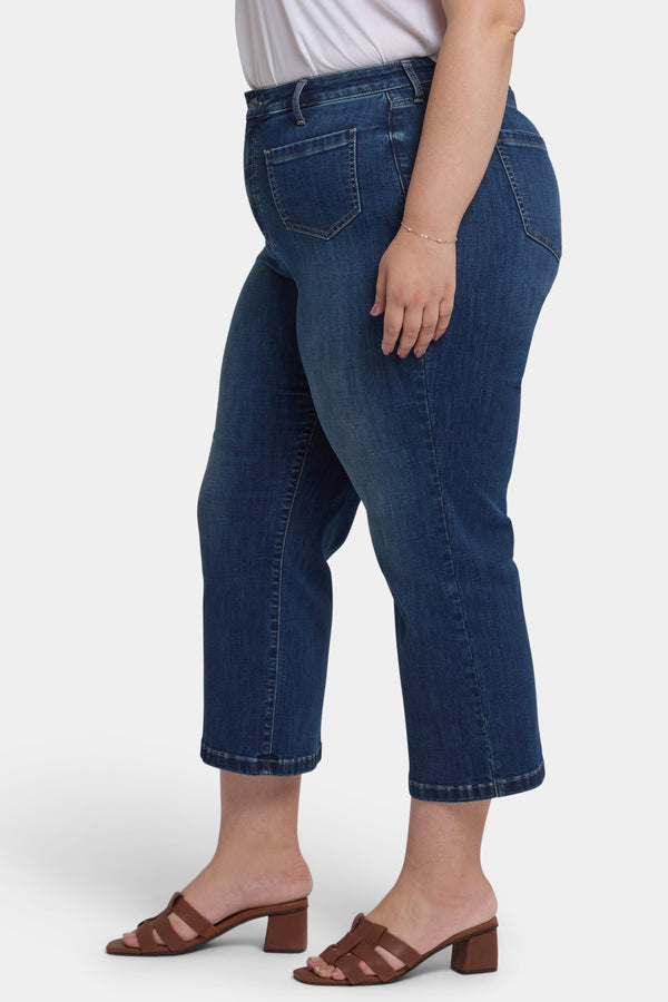 Nydj Coco Relaxed Wide Leg Crop Jeans In Plus Size