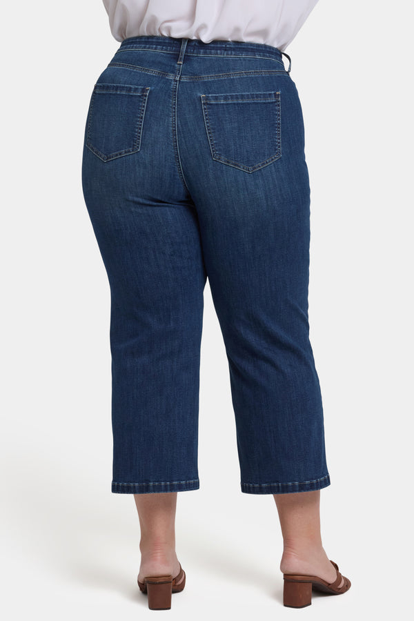 nydj Coco Relaxed Wide Leg Crop Jeans In Plus Size