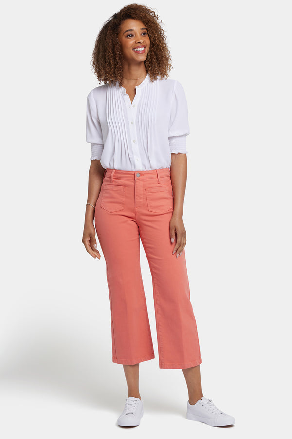 Nydj Coco Relaxed Wide Leg Crop Jeans