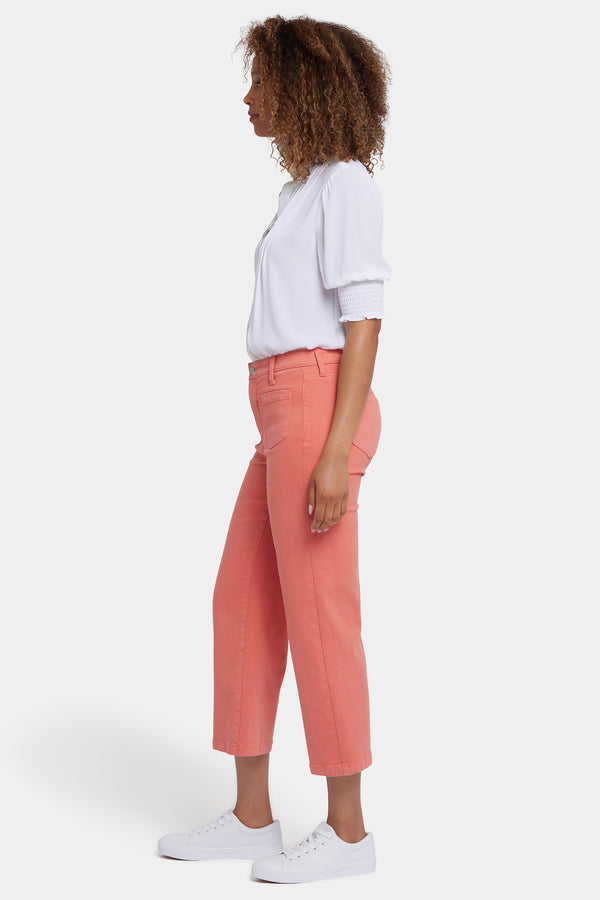 Nydj Coco Relaxed Wide Leg Crop Jeans