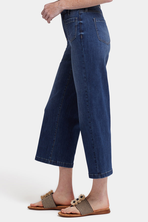 Nydj Coco Relaxed Wide Leg Crop Jeans