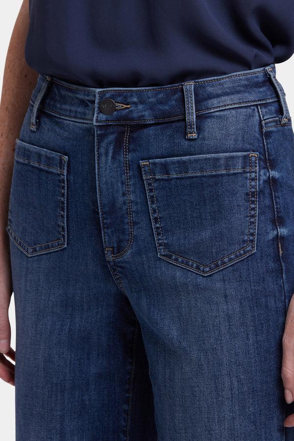 nydj Coco Relaxed Wide Leg Crop Jeans