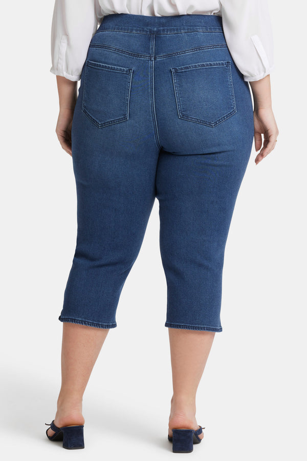 nydj Dakota Crop Pull-On Jeans In Plus Size
