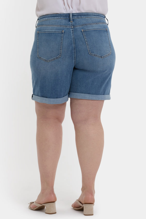 nydj Diana Relaxed Denim Shorts In Plus Size