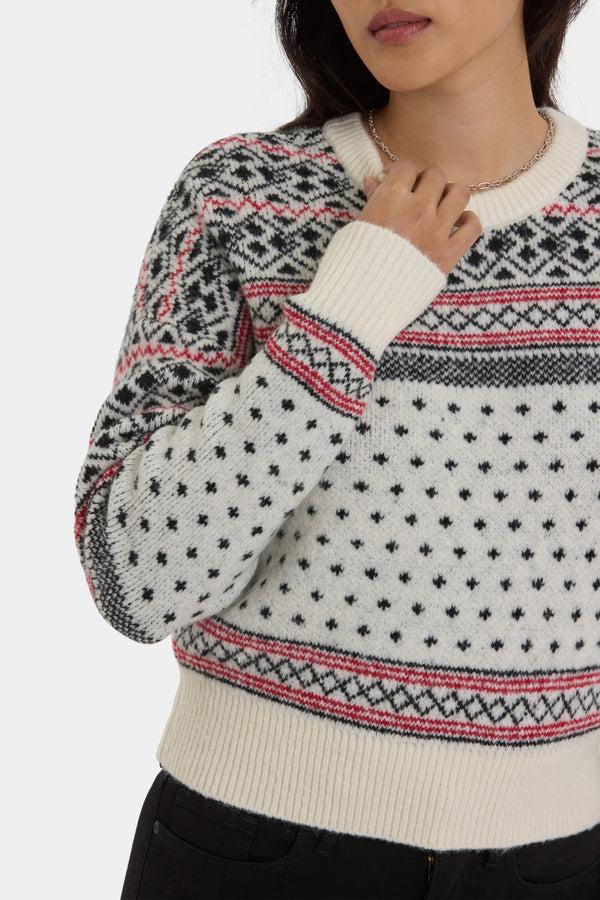 Nydj Fairisle Pullover Sweater