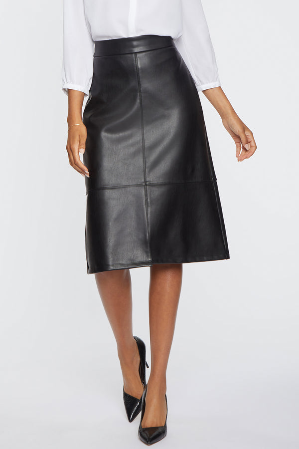 Nydj Faux Leather A-Line Skirt