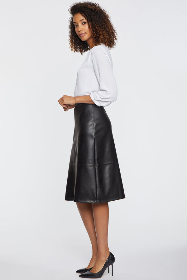 Nydj Faux Leather A-Line Skirt