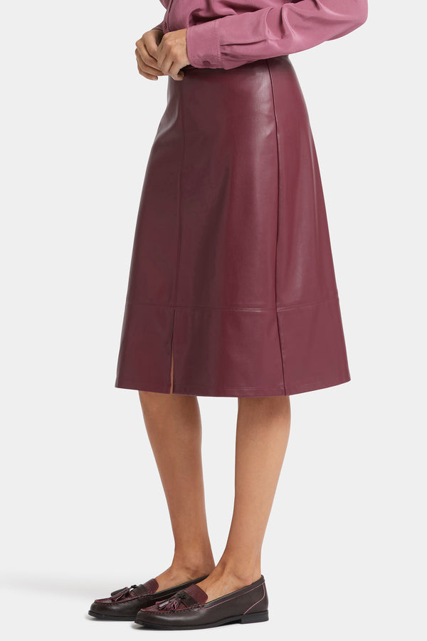 Nydj Faux Leather A-line Skirt