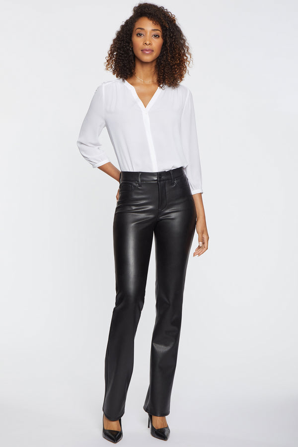 Nydj Faux Leather Marilyn Straight Pants