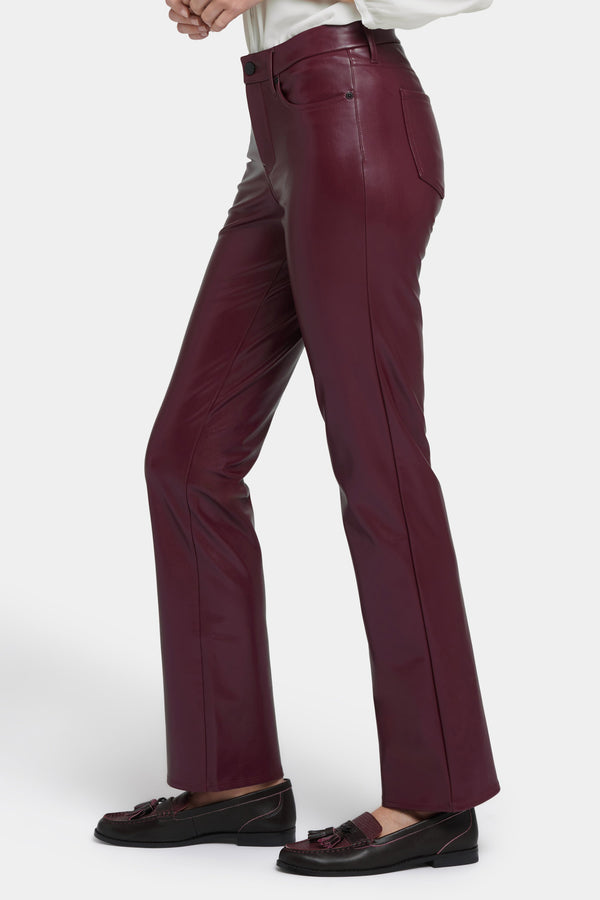 Nydj Faux Leather Marilyn Straight Pants