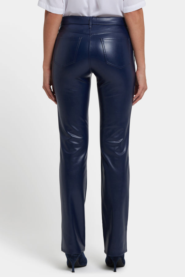 Nydj Faux Leather Marilyn Straight Pants