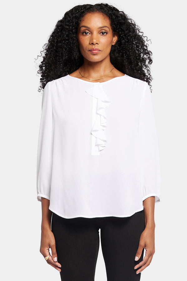 Nydj Flounce Front Blouse