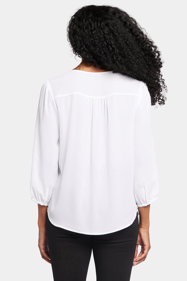 nydj Flounce Front Blouse