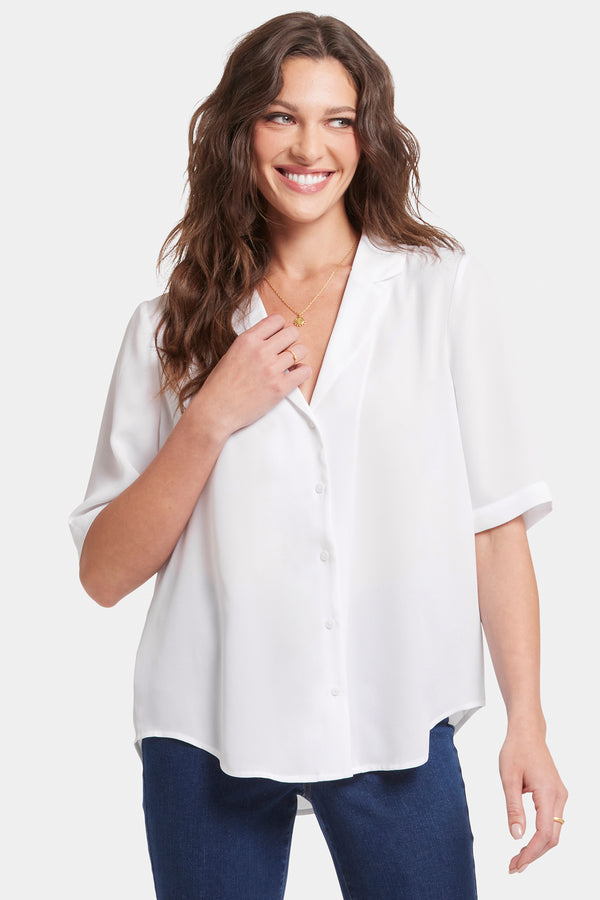 Nydj Gabrielle Short Sleeved Blouse