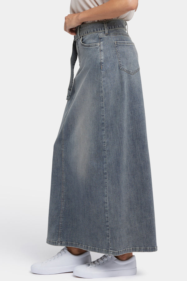 Nydj High Rise Long A-Line Skirt