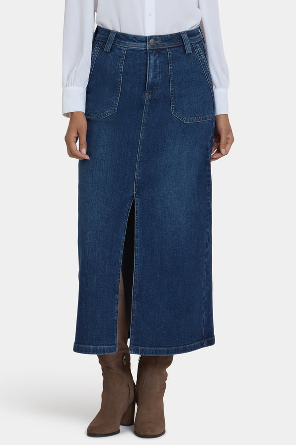 Nydj High Rise Long Skirt