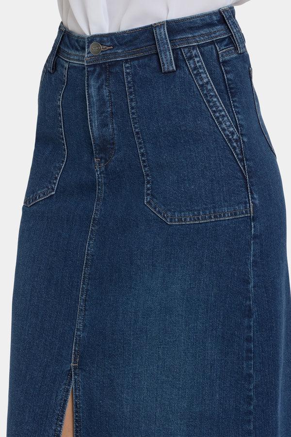 Nydj High Rise Long Skirt