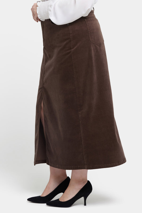Nydj High Rise Long Skirt In Plus Size