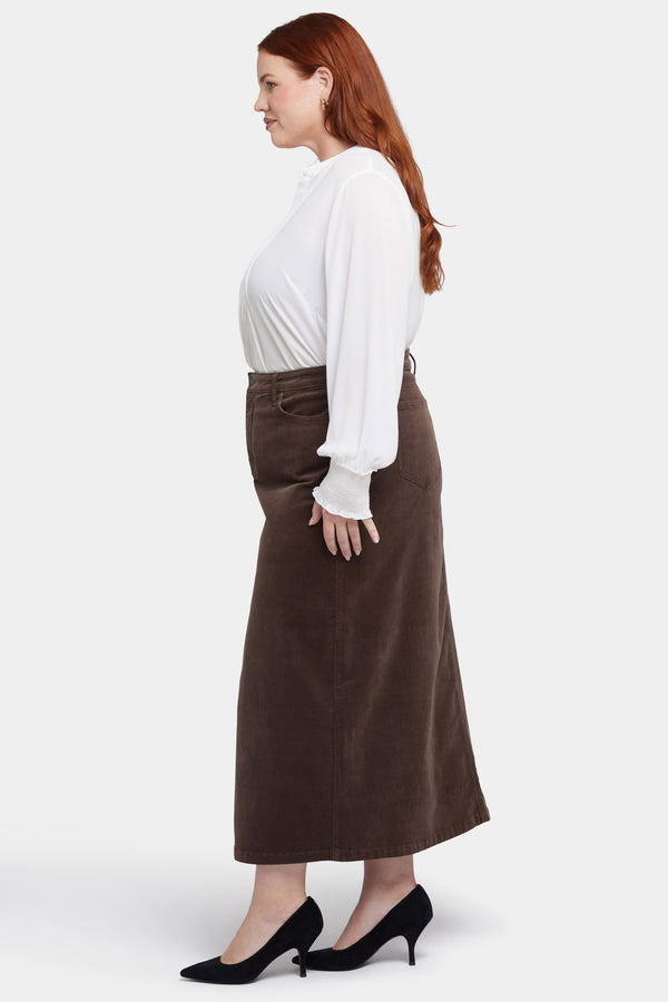 Nydj High Rise Long Skirt In Plus Size