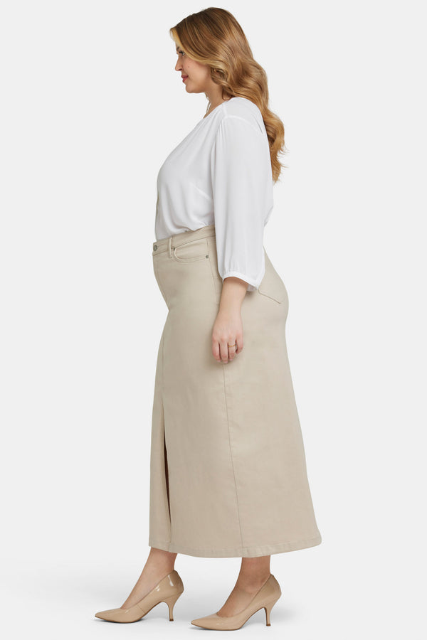 Nydj High Rise Long Skirt In Plus Size