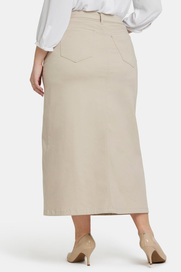 nydj High Rise Long Skirt In Plus Size