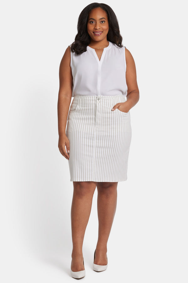 Nydj High Waist Skirt In Petite Plus Size