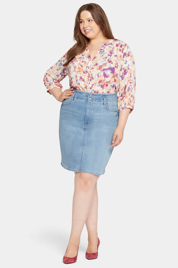 Nydj High Waist Skirt In Plus Size