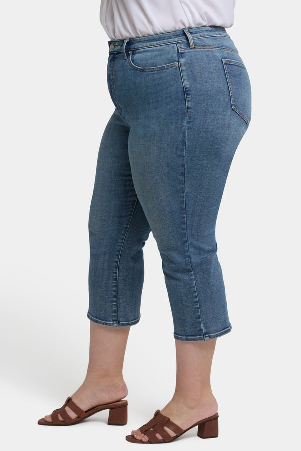 Nydj Joni Relaxed Capri Jeans In Plus Size