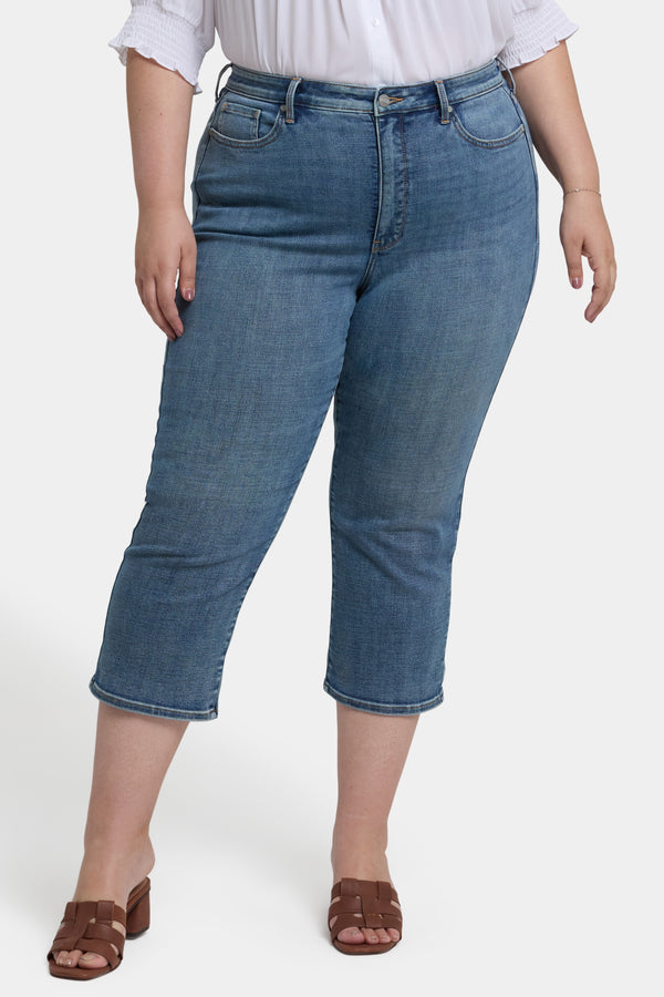 Nydj Joni Relaxed Capri Jeans In Plus Size