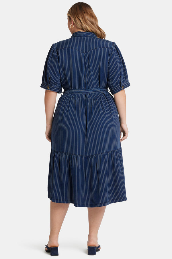 nydj Kate Ruffle Dress In Plus Size