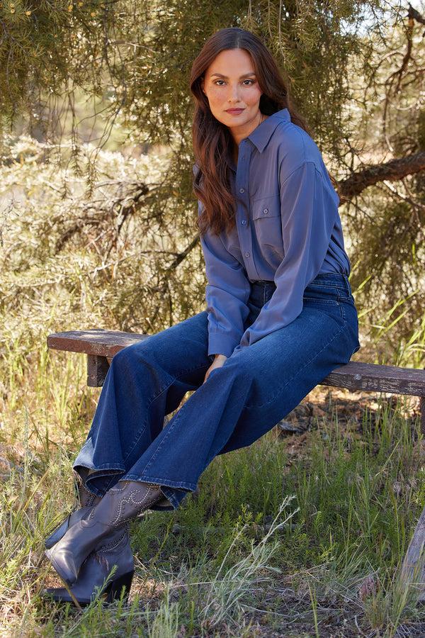 nydj Lauren Silk Blouse