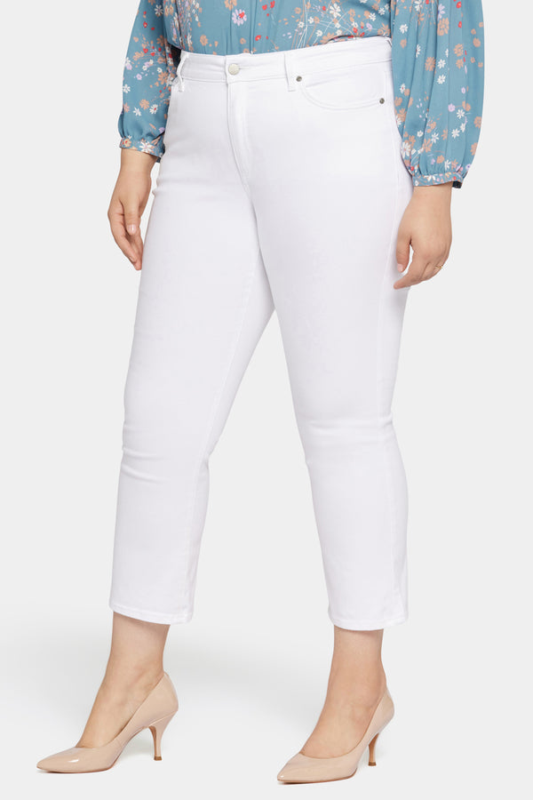 Nydj Marilyn Straight Ankle Jeans In Plus Size