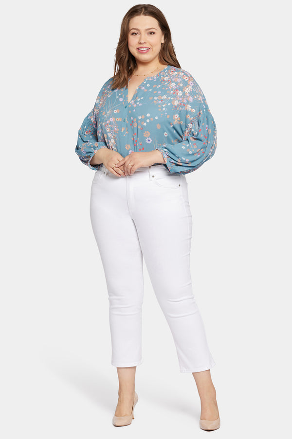 Nydj Marilyn Straight Ankle Jeans In Plus Size