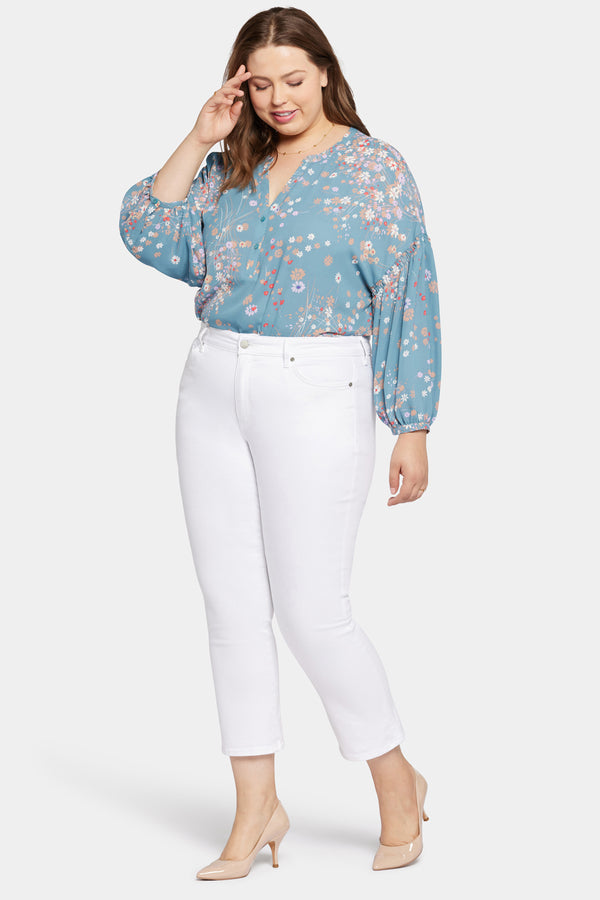 Nydj Marilyn Straight Ankle Jeans In Plus Size