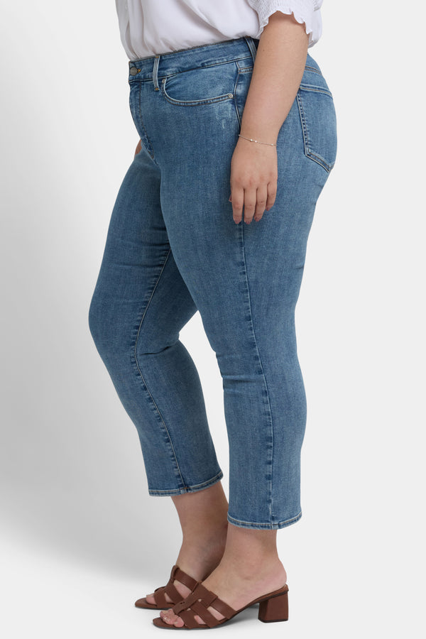 Nydj Marilyn Straight Ankle Jeans In Plus Size