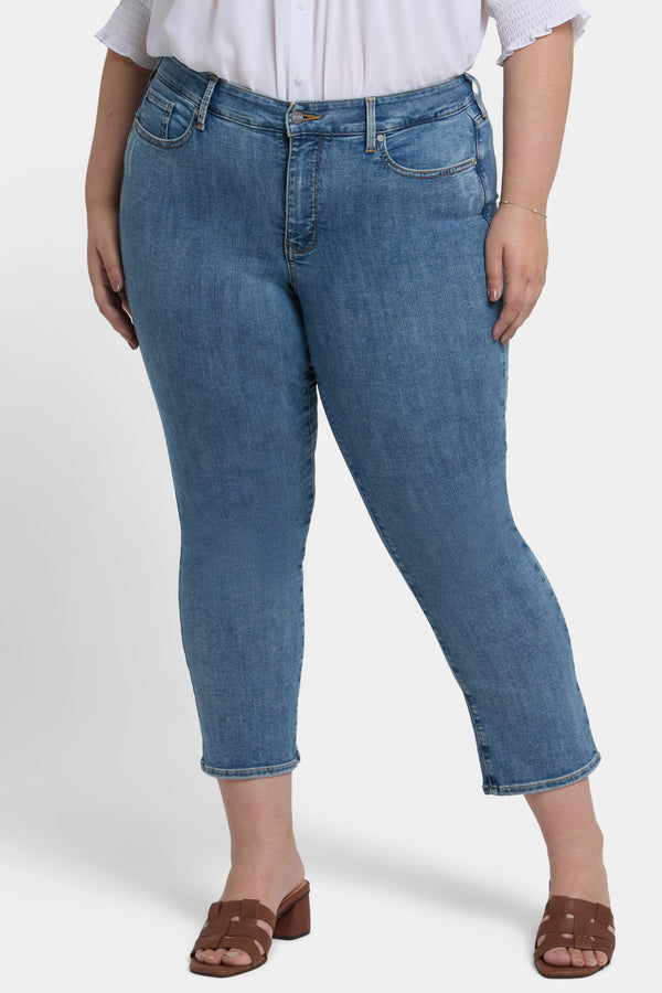 Nydj Marilyn Straight Ankle Jeans In Plus Size
