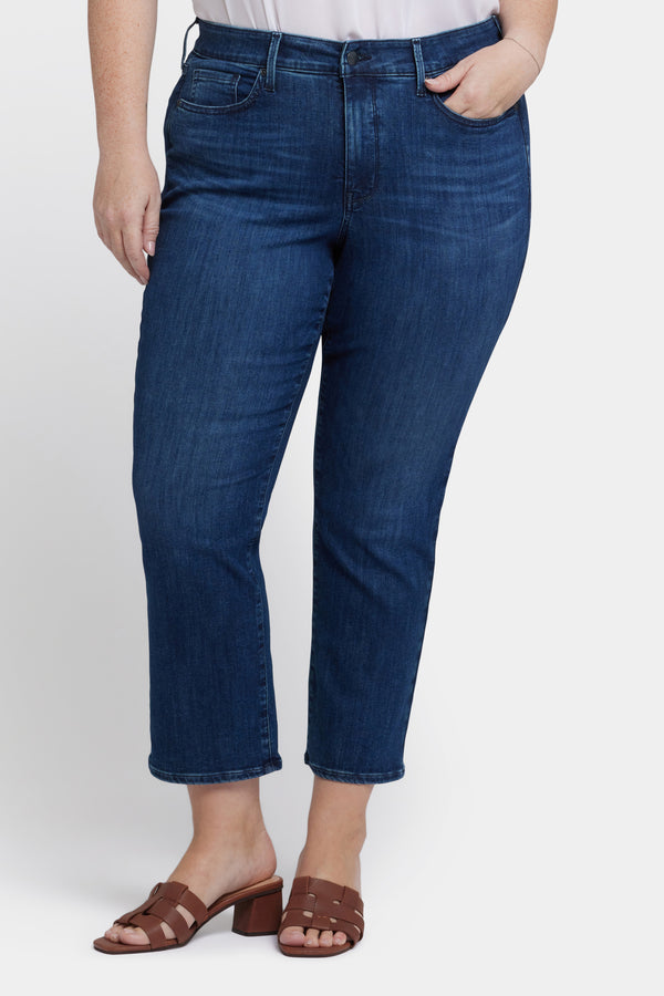 Nydj Marilyn Straight Ankle Jeans In Plus Size
