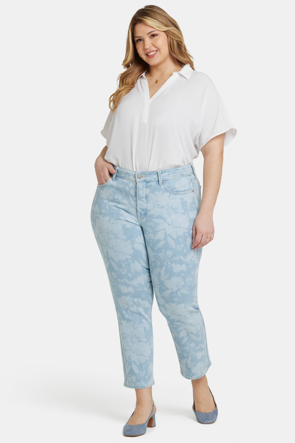 Nydj Marilyn Straight Ankle Jeans In Plus Size