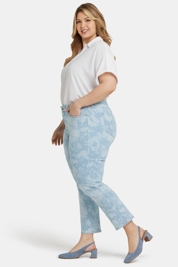 Nydj Marilyn Straight Ankle Jeans In Plus Size