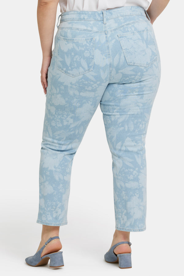 nydj Marilyn Straight Ankle Jeans In Plus Size