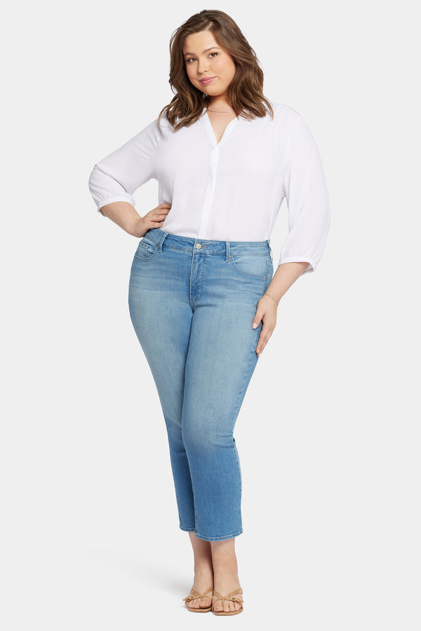 Nydj Marilyn Straight Ankle Jeans In Plus Size