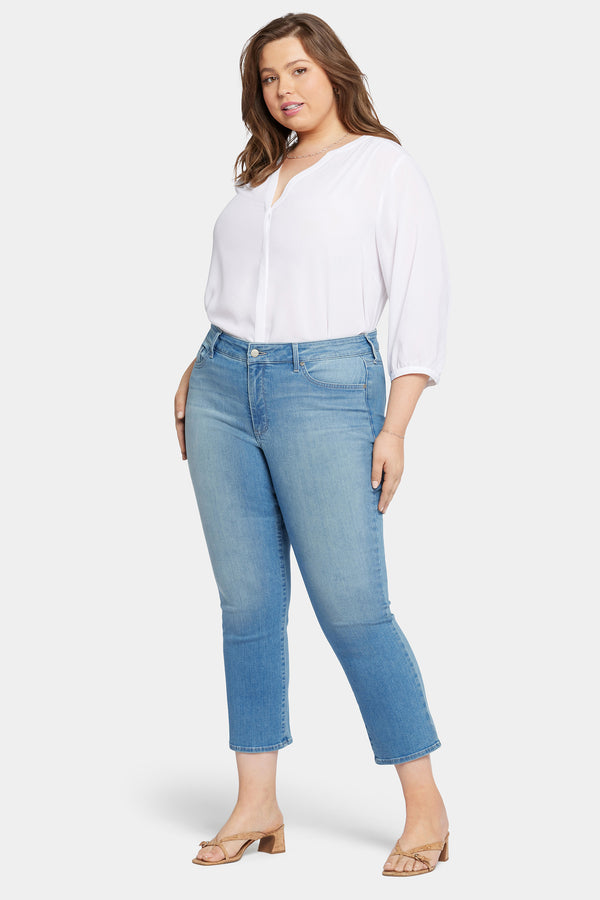 Nydj Marilyn Straight Ankle Jeans In Plus Size
