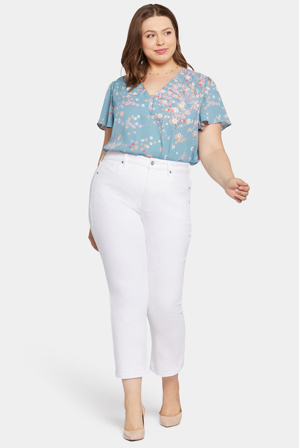 Nydj Marilyn Straight Ankle Jeans In Plus Size