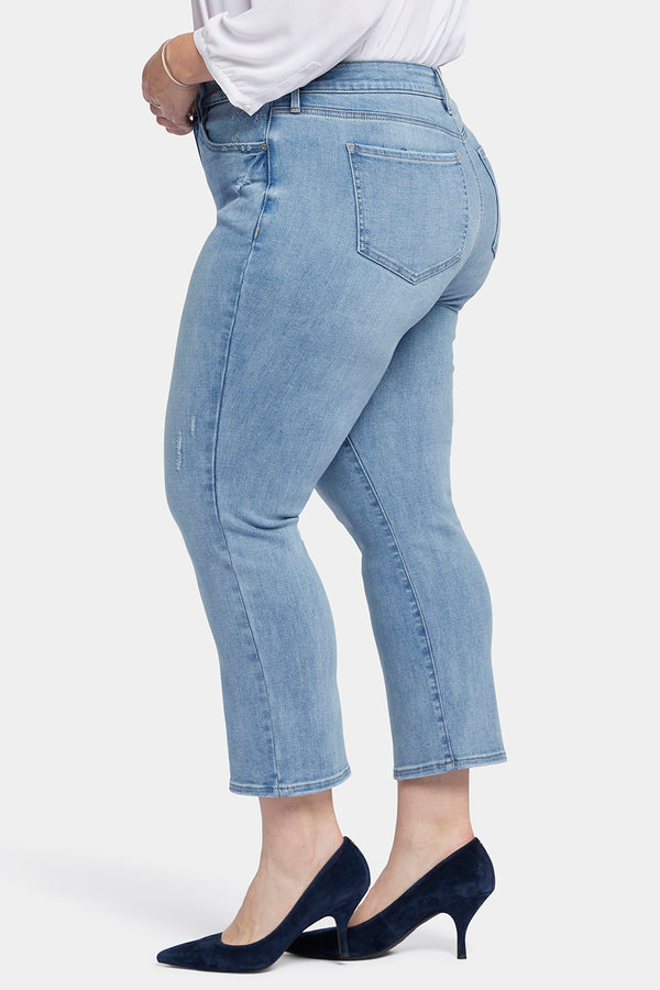 Nydj Marilyn Straight Ankle Jeans In Plus Size
