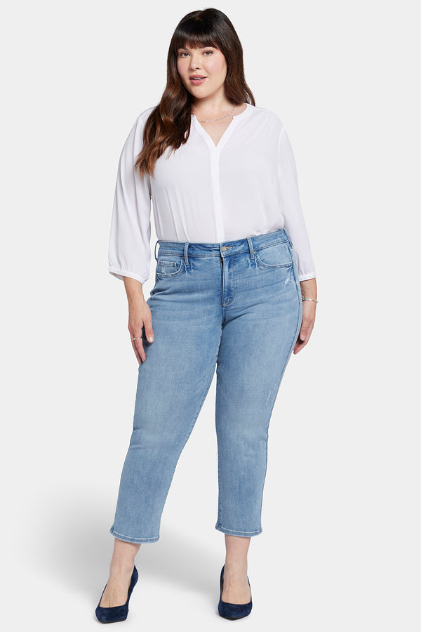 Nydj Marilyn Straight Ankle Jeans In Plus Size